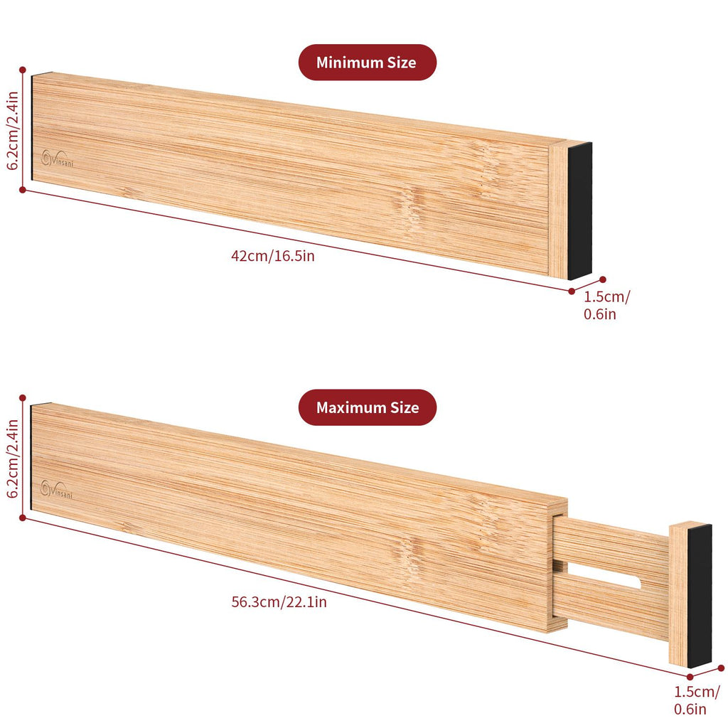 VINSANI BAMBOO DRAWER DIVIDERS 1010199